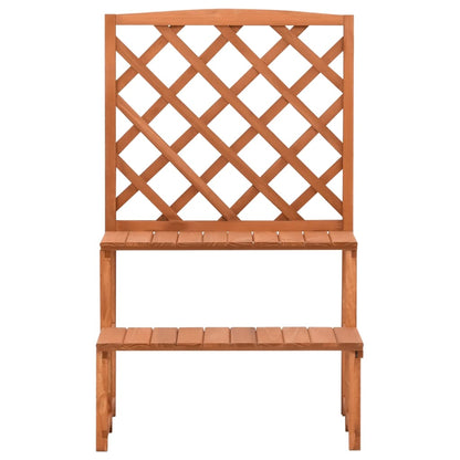 vidaXL Plant Stand with Trellis 70x42x115 cm Solid Fir Wood