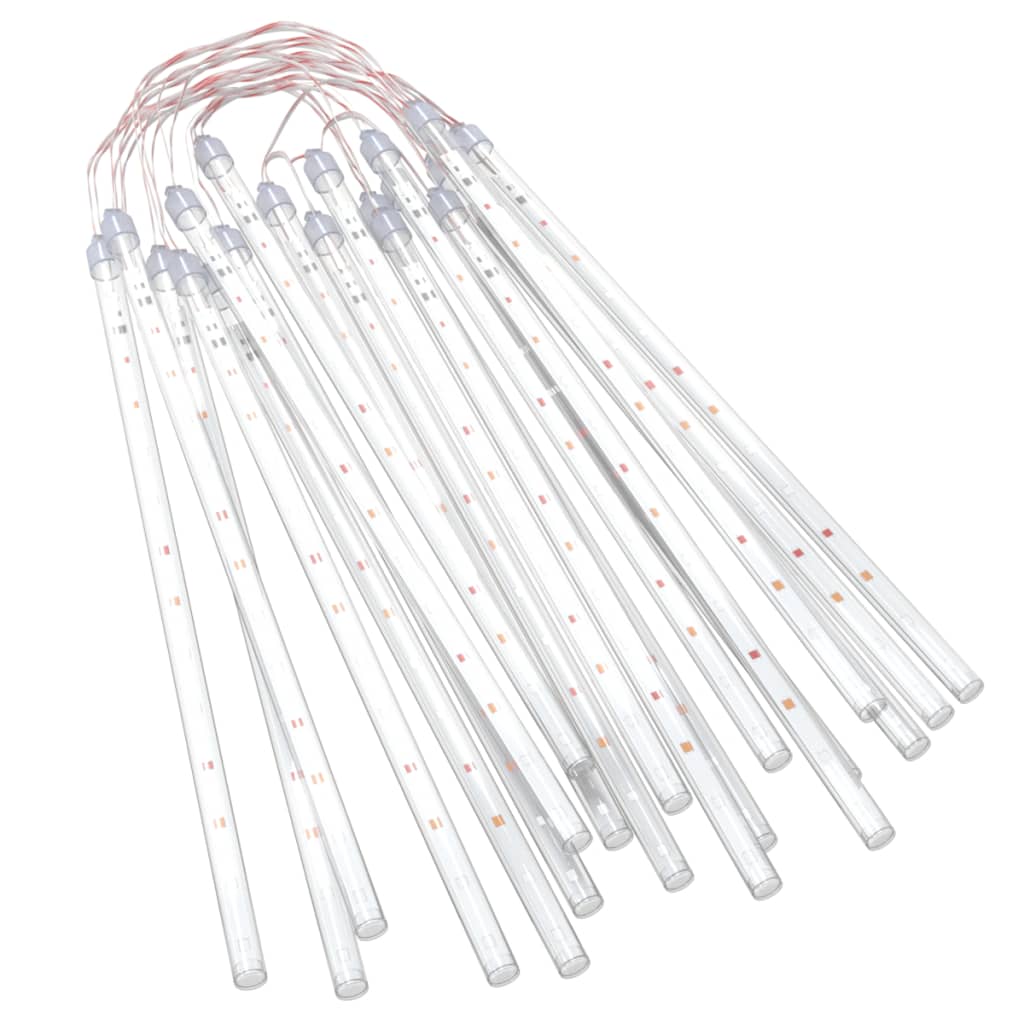 vidaXL Meteor Lights 20 pcs 30 cm Colourful 480 LEDs Indoor Outdoor