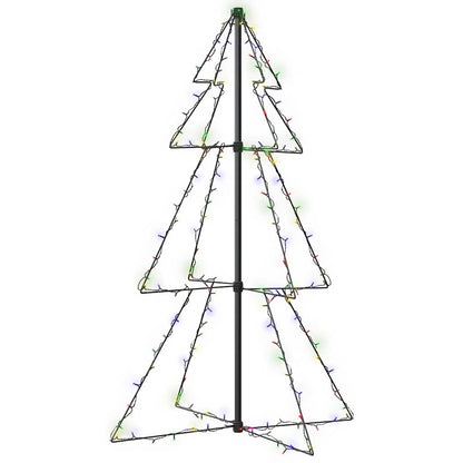 vidaXL Christmas Cone Tree 160 LEDs Indoor and Outdoor 78x120 cm