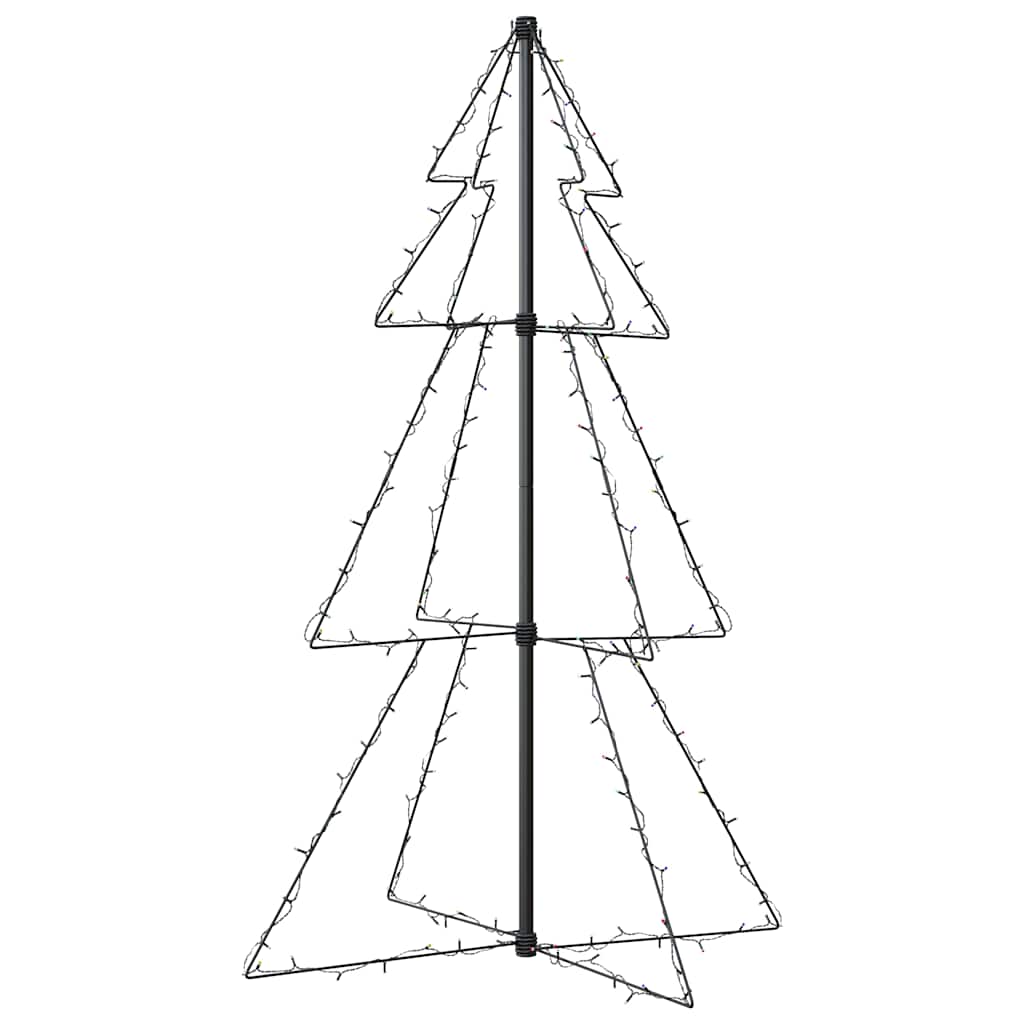 vidaXL Christmas Cone Tree 160 LEDs Indoor and Outdoor 78x120 cm