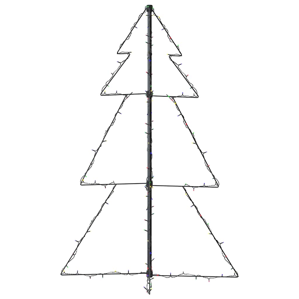 vidaXL Christmas Cone Tree 160 LEDs Indoor and Outdoor 78x120 cm