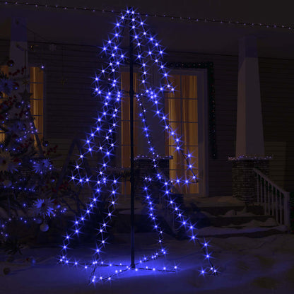 vidaXL Christmas Cone Tree 200 LEDs Indoor and Outdoor 98x150 cm