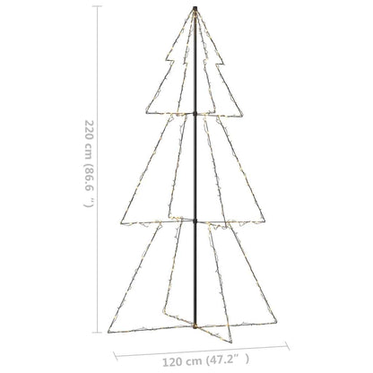 vidaXL Christmas Cone Tree 300 LEDs Indoor and Outdoor 120x220 cm