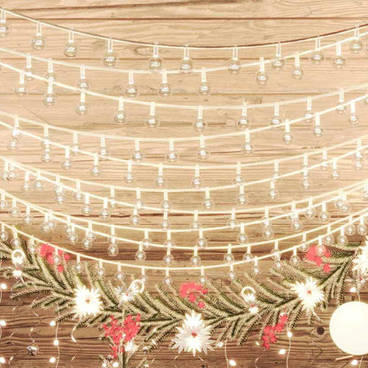 328810 vidaXL Globe Fairy String Lights 20m 200 LED Warm White 8 Function