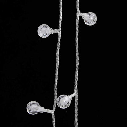328810 vidaXL Globe Fairy String Lights 20m 200 LED Warm White 8 Function