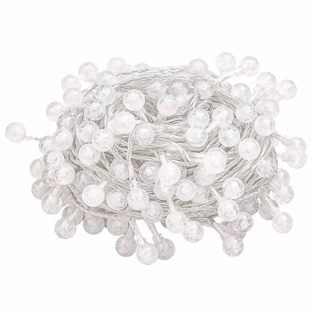328810 vidaXL Globe Fairy String Lights 20m 200 LED Warm White 8 Function