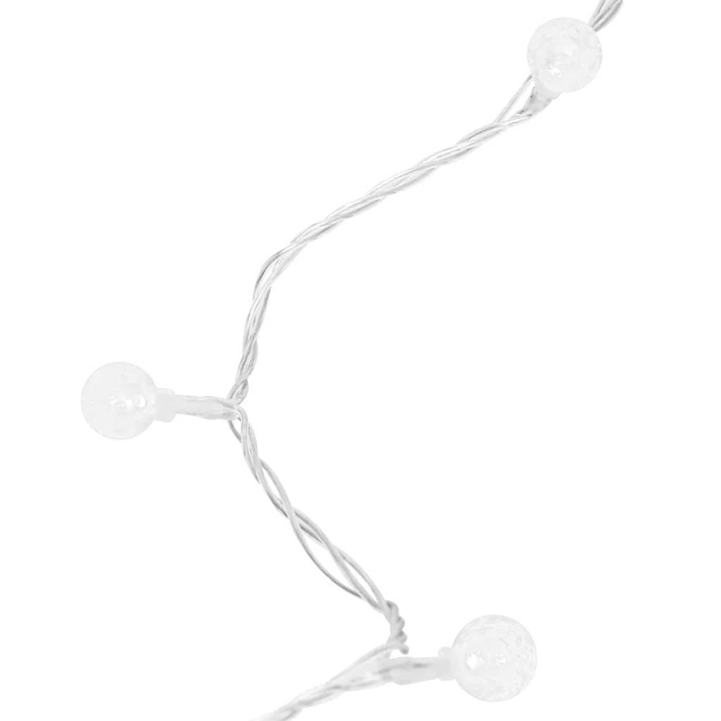vidaXL Globe Fairy String Lights 20m 200 LED Cold White 8 Function
