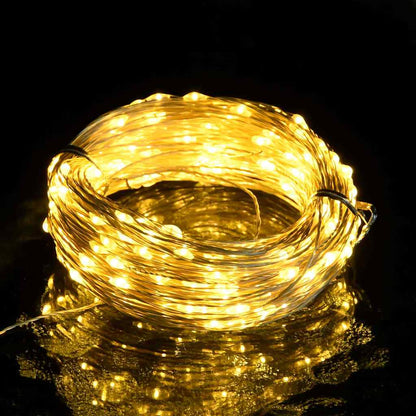 328847 vidaXL LED Micro Fairy String Lights 40m 400 LED Warm White 8 Function