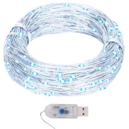 vidaXL String Light | Cold White | Copper | Extra Long | Decorative Inlays