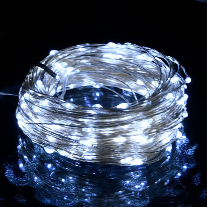 vidaXL String Light | Cold White | Copper | Extra Long | Decorative Inlays