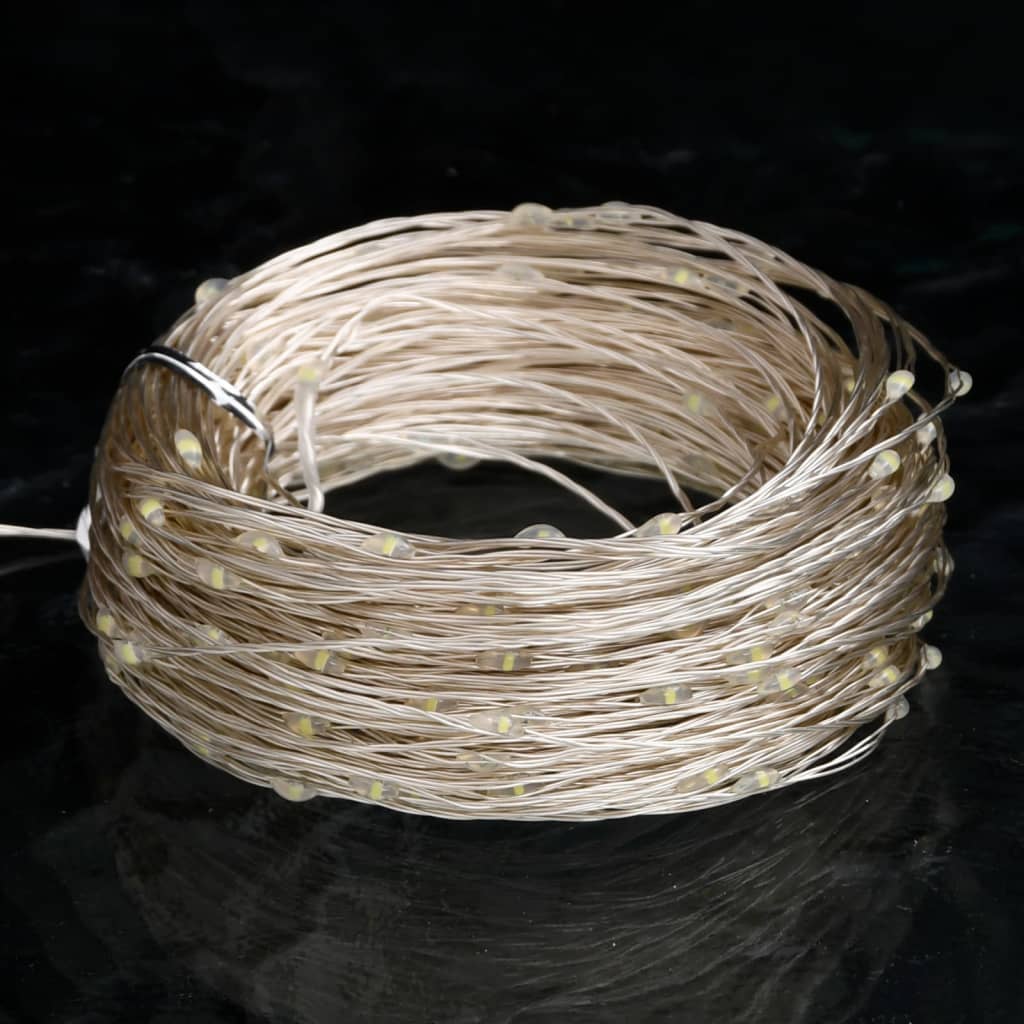 vidaXL String Light | Cold White | Copper | Extra Long | Decorative Inlays