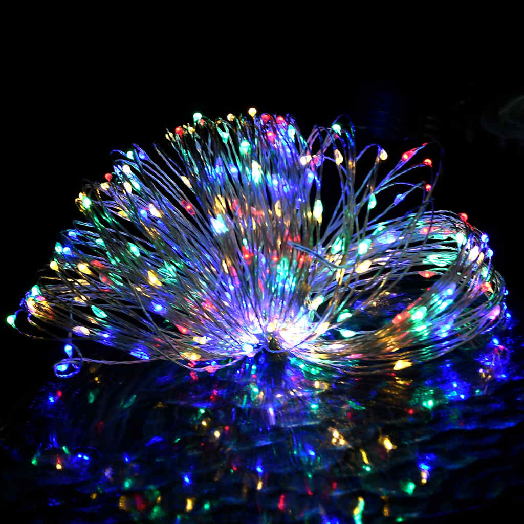 328850 vidaXL LED Micro Fairy String Lights 40m 400 LED Colourful 8 Function