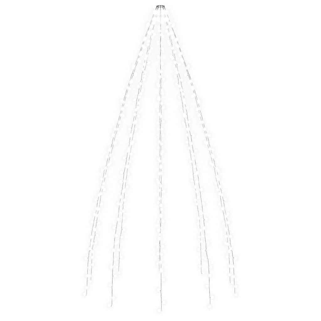 vidaXL Tree Light | Cold White, Dark Green | PVC | Suitable for 4m trees