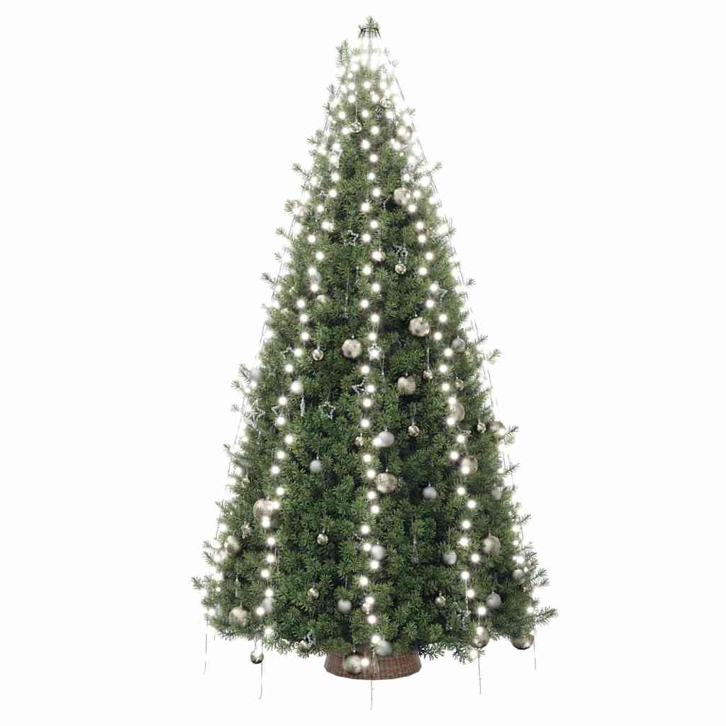 vidaXL Tree Light | Cold White, Dark Green | PVC | Suitable for 4m trees