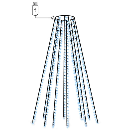 vidaXL Christmas Tree Net Lights with 400 LEDs Blue 400 cm
