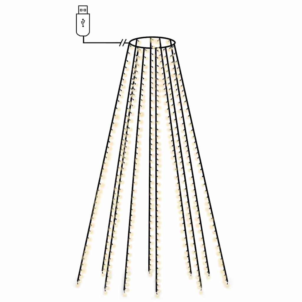 vidaXL Tree Lights with 500 LEDs Cold White 500 cm Indoor Outdoor