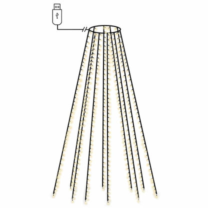 vidaXL Tree Lights with 500 LEDs Cold White 500 cm Indoor Outdoor