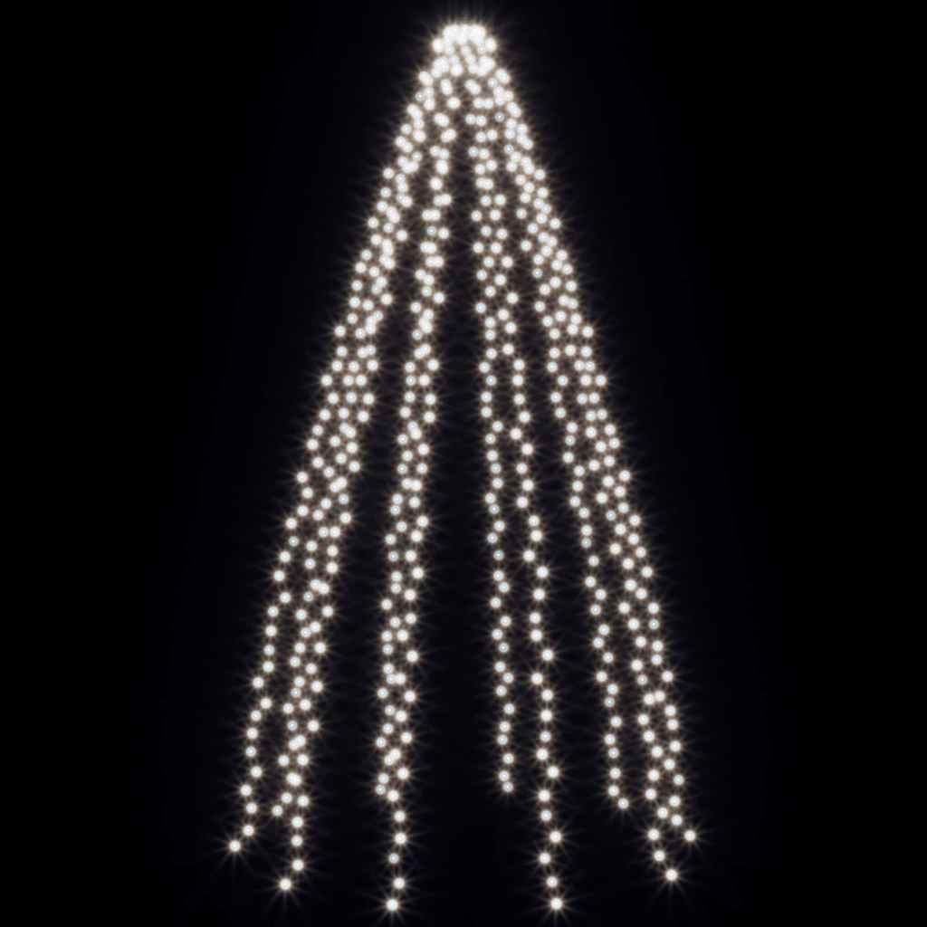 328896 vidaXL Tree Lights with 500 LEDs Cold White 500 cm Indoor Outdoor