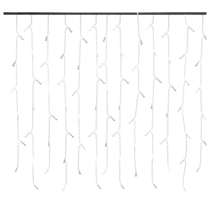 vidaXL LED Curtain Icicle Lights 10m 400 LED Warm White 8 Function