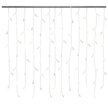 328913 vidaXL LED Curtain Icicle Lights 10m 400 LED Blue 8 Function