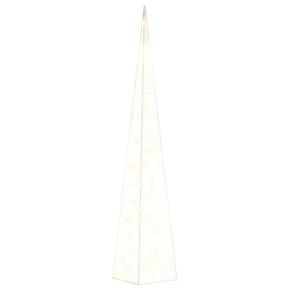 vidaXL Acrylic Decorative LED Light Cone Warm White 90 cm