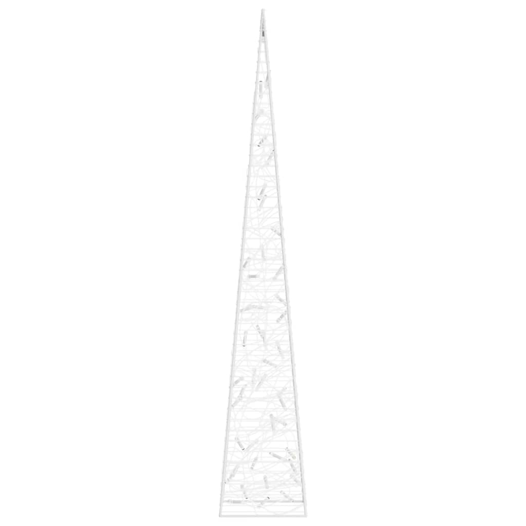 vidaXL Acrylic Decorative LED Light Cone Warm White 90 cm