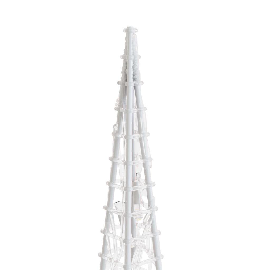 vidaXL Acrylic Decorative LED Light Cone Warm White 90 cm