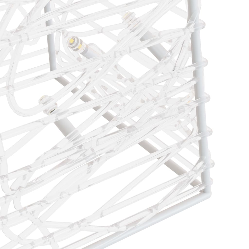 vidaXL Acrylic Decorative LED Light Cone Warm White 90 cm