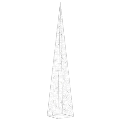vidaXL Acrylic Decorative LED Light Cone Cold White 90 cm