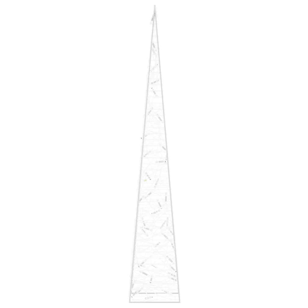 vidaXL Acrylic Decorative LED Light Cone Cold White 90 cm