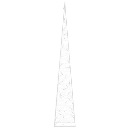 vidaXL Acrylic Decorative LED Light Cone Cold White 90 cm