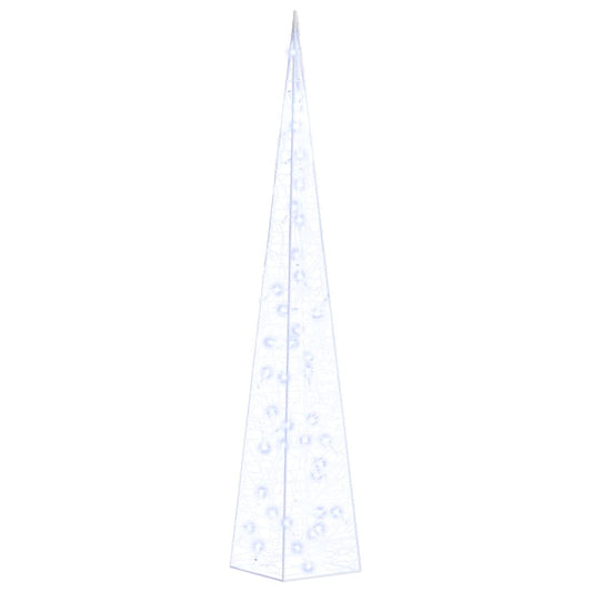 vidaXL Acrylic Decorative LED Light Cone Blue 90 cm