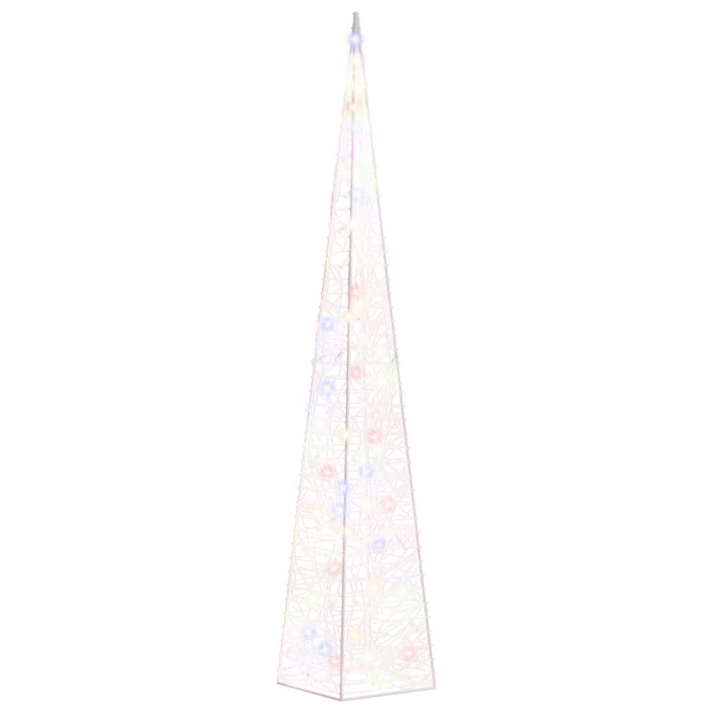 vidaXL Acrylic Decorative LED Light Cone Multicolour 90 cm