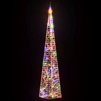 vidaXL Acrylic Decorative LED Light Cone Multicolour 90 cm
