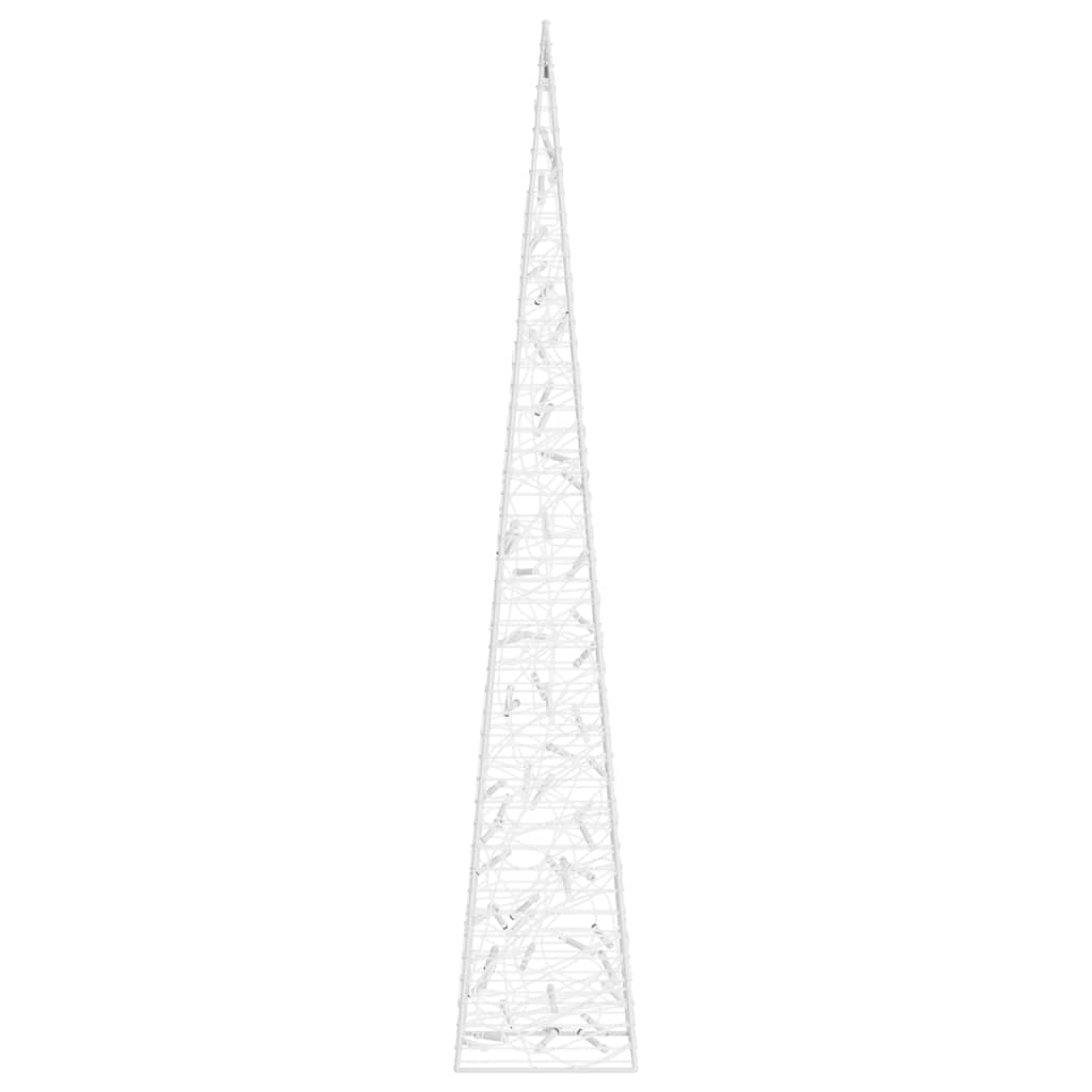 vidaXL Acrylic Decorative LED Light Cone Blue 120 cm