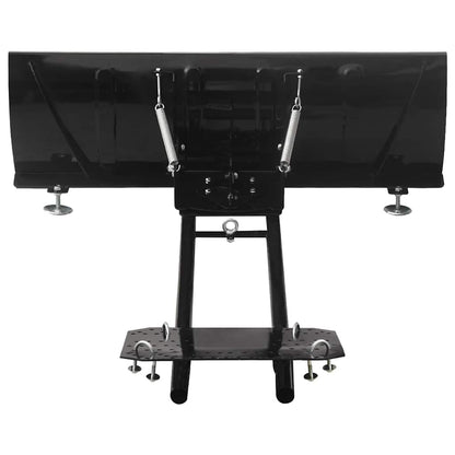 151007 vidaXL Snow Plough for ATV 115x38 cm Black
