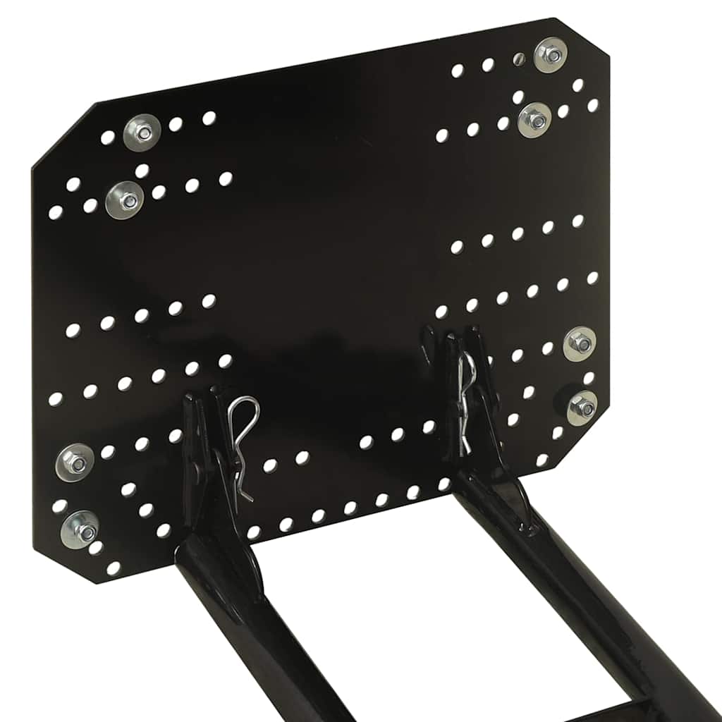 151007 vidaXL Snow Plough for ATV 115x38 cm Black
