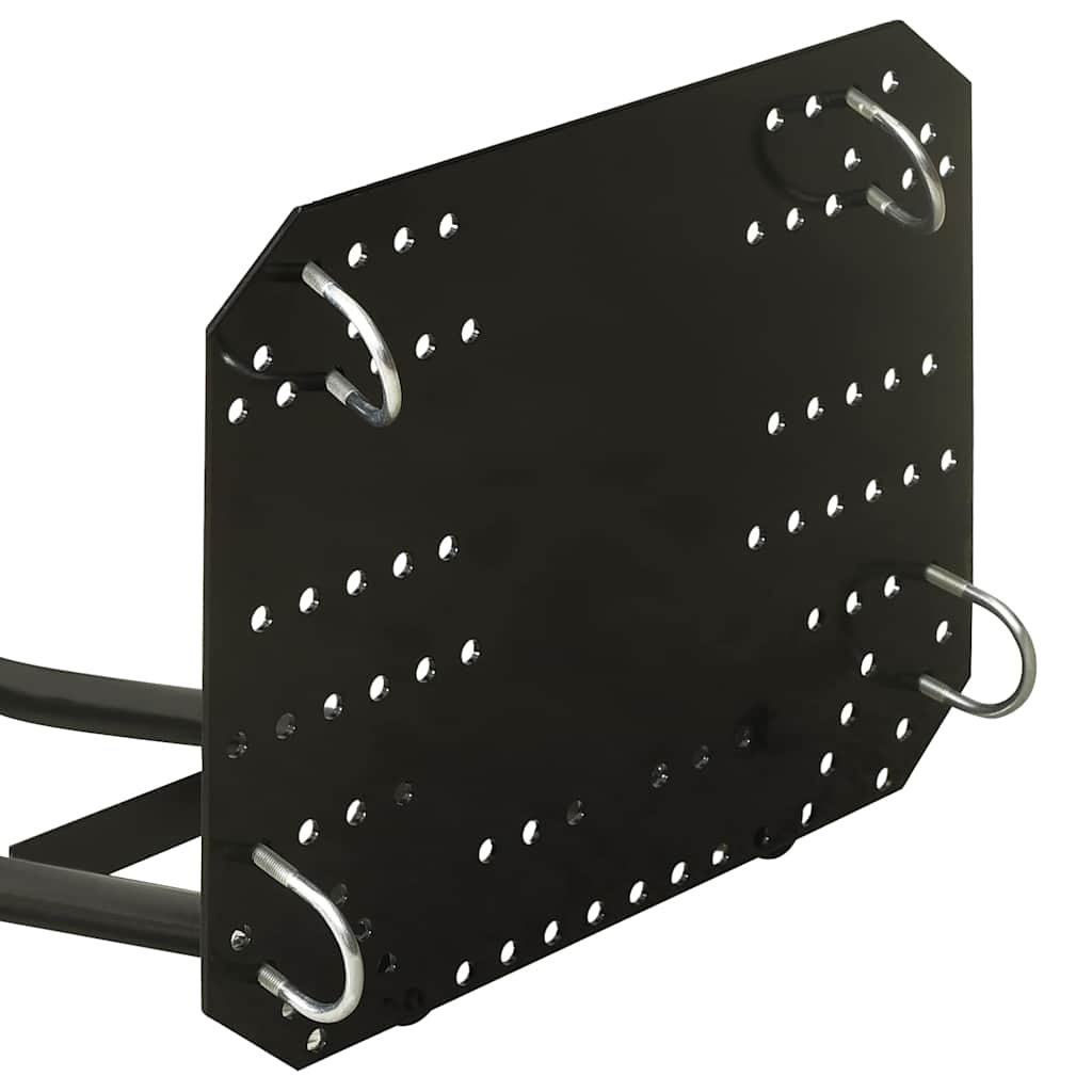 151007 vidaXL Snow Plough for ATV 115x38 cm Black