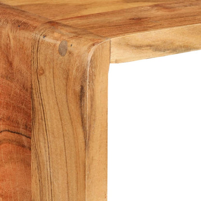 vidaXL Wall Cube Shelf | Natural acacia wood | Solid acacia wood