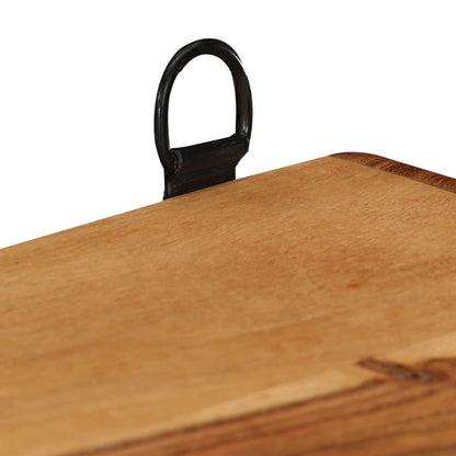 vidaXL Wall Cube Shelf | Natural acacia wood | Solid acacia wood