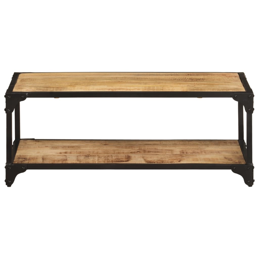 vidaXL Coffee Table 90x45x35 cm Solid Rough Mango Wood