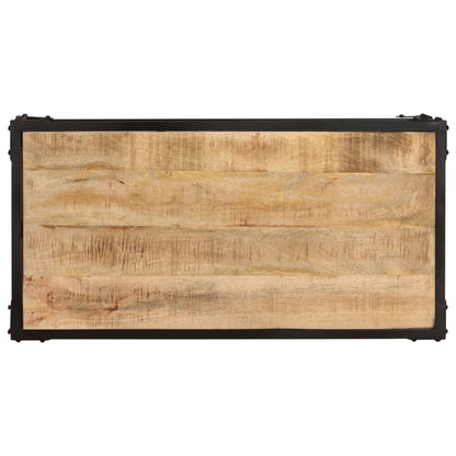 vidaXL Coffee Table 90x45x35 cm Solid Rough Mango Wood