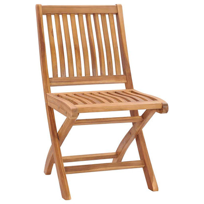 vidaXL Folding Garden Chairs 6 pcs Solid Teak Wood