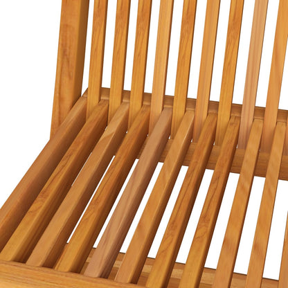 vidaXL Folding Garden Chairs 8 pcs Solid Teak Wood