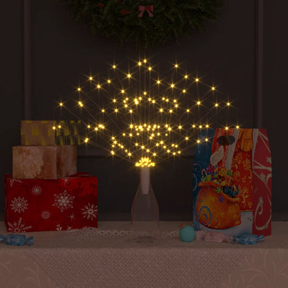 vidaXL Outdoor Christmas Firecrack Lights 10pcs Warm White 20cm 1400LEDs