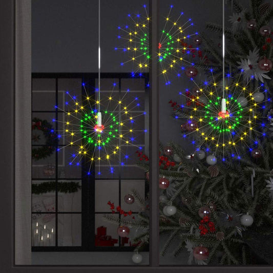 vidaXL Christmas Firecrack Lights 4pcs Multicolour 20 cm 560 LEDs