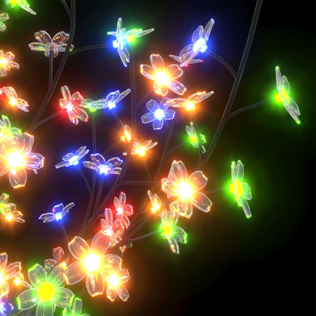 vidaXL Christmas Tree 200 LEDs Colourful Light Cherry Blossom 180 cm
