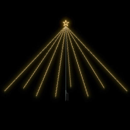 vidaXL LED Christmas Waterfall Tree Lights 400 LEDs 2.5 m