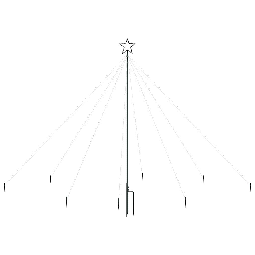 vidaXL LED Christmas Waterfall Tree Lights 400 LEDs 2.5 m