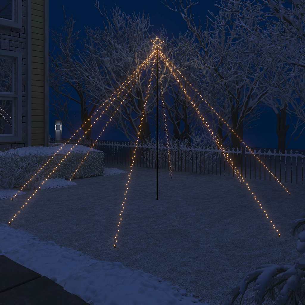 vidaXL LED Christmas Waterfall Tree Lights 400 LEDs 2.5 m